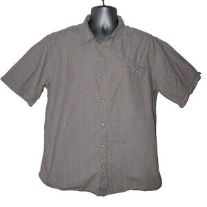Mountain Khakis Mens El Camino Relaxed Fit Pearl Snap Shirt XL Gray short Sleeve
